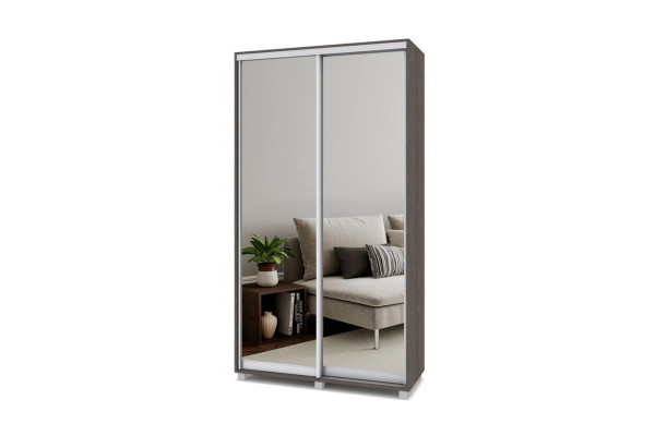 Шкаф-купе двустворчатый 2 зеркала 1200 гл. 450 Р423 Роланд (Модерн)