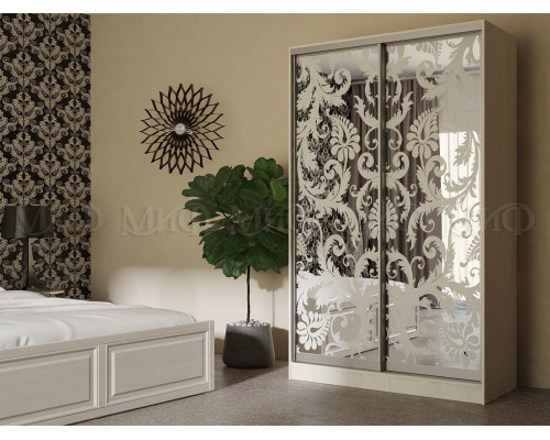 Шкаф-купе Тринити-3 1,35 м (Миф)